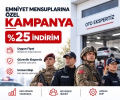 Emniyet Mensuplarına Özel %25 İndirim!