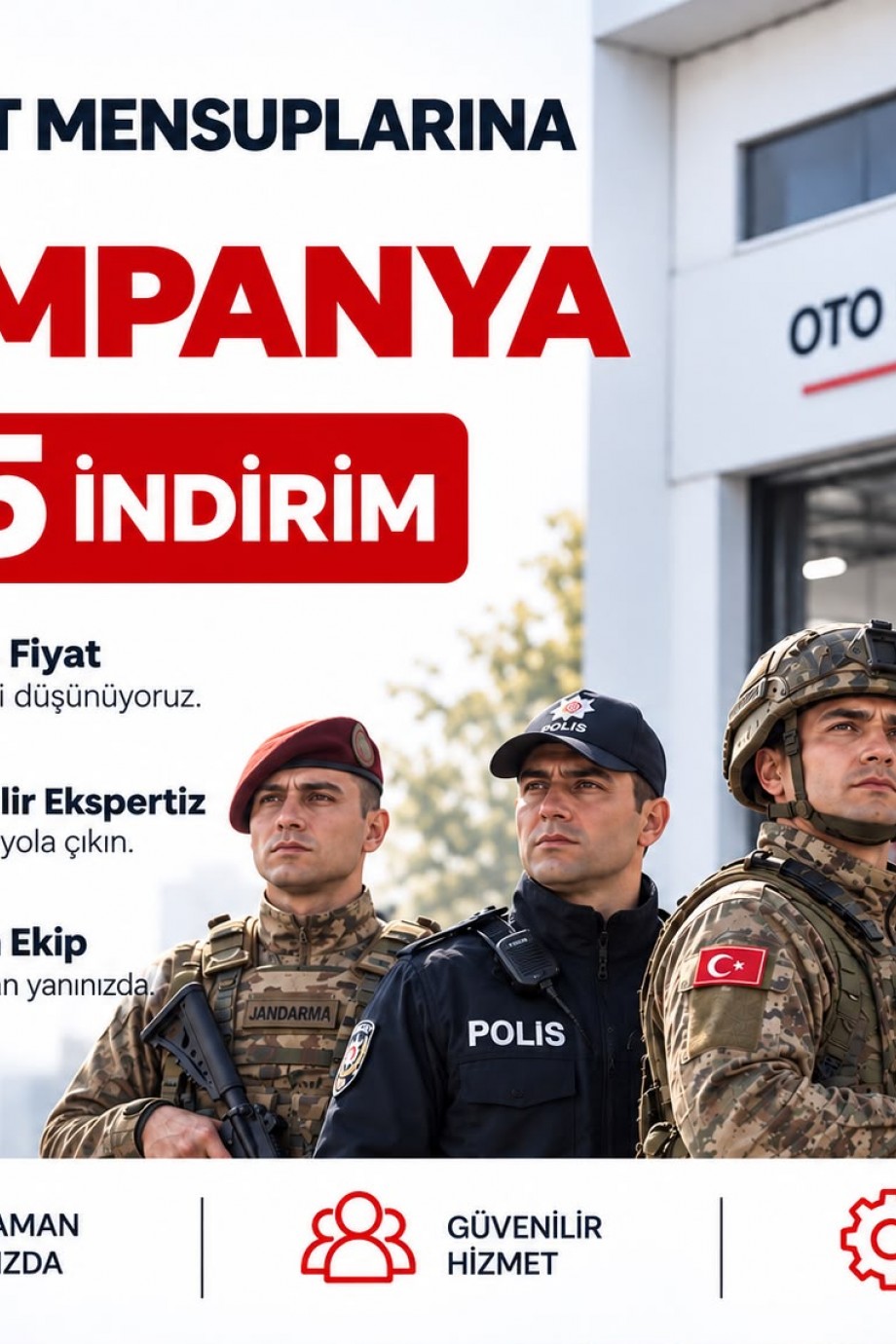 Emniyet Mensuplarına Özel %25 İndirim!